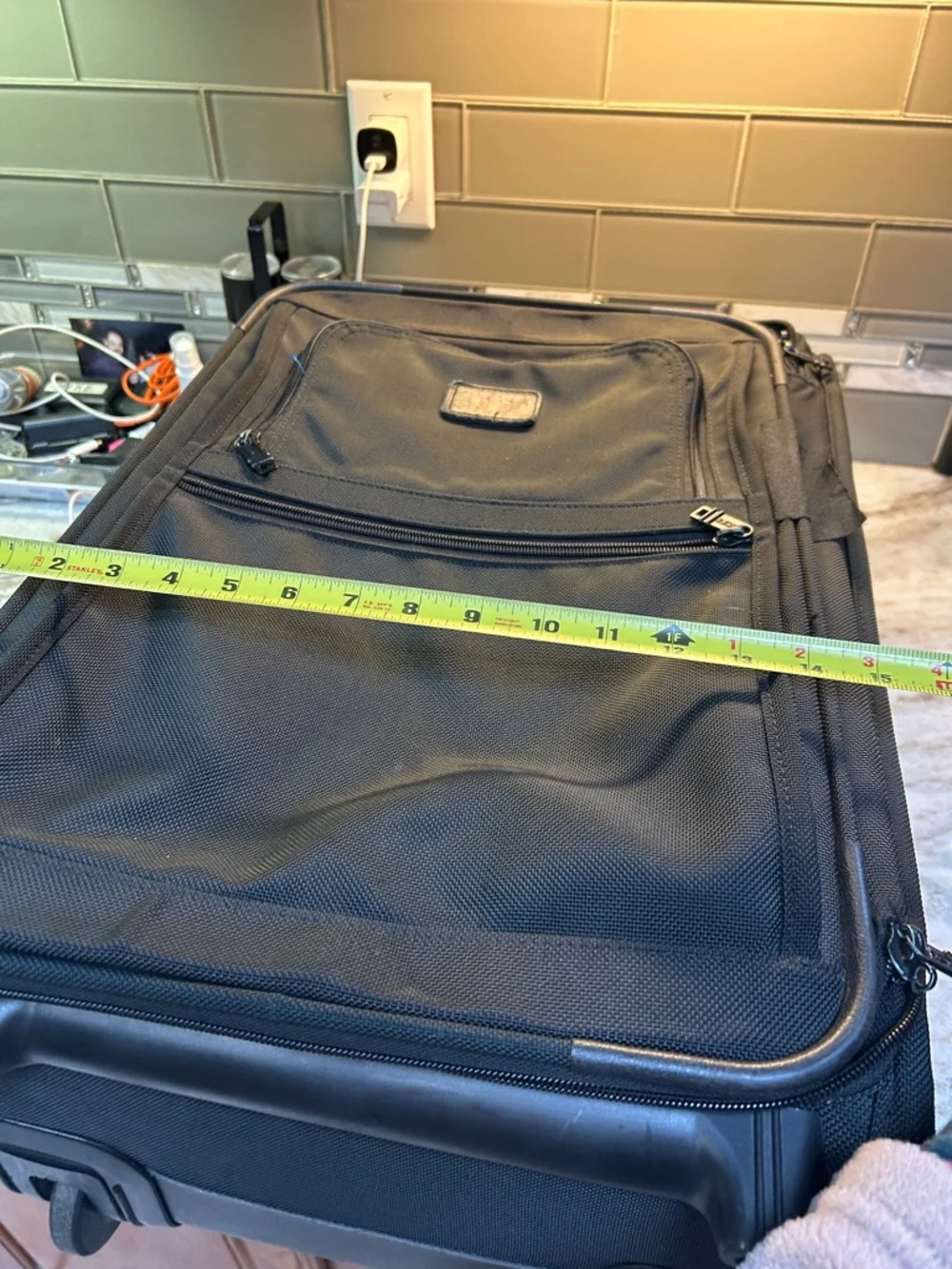 Tumi Alpha Black Wheeled International Carry On Luggage Travel Suitcase  22